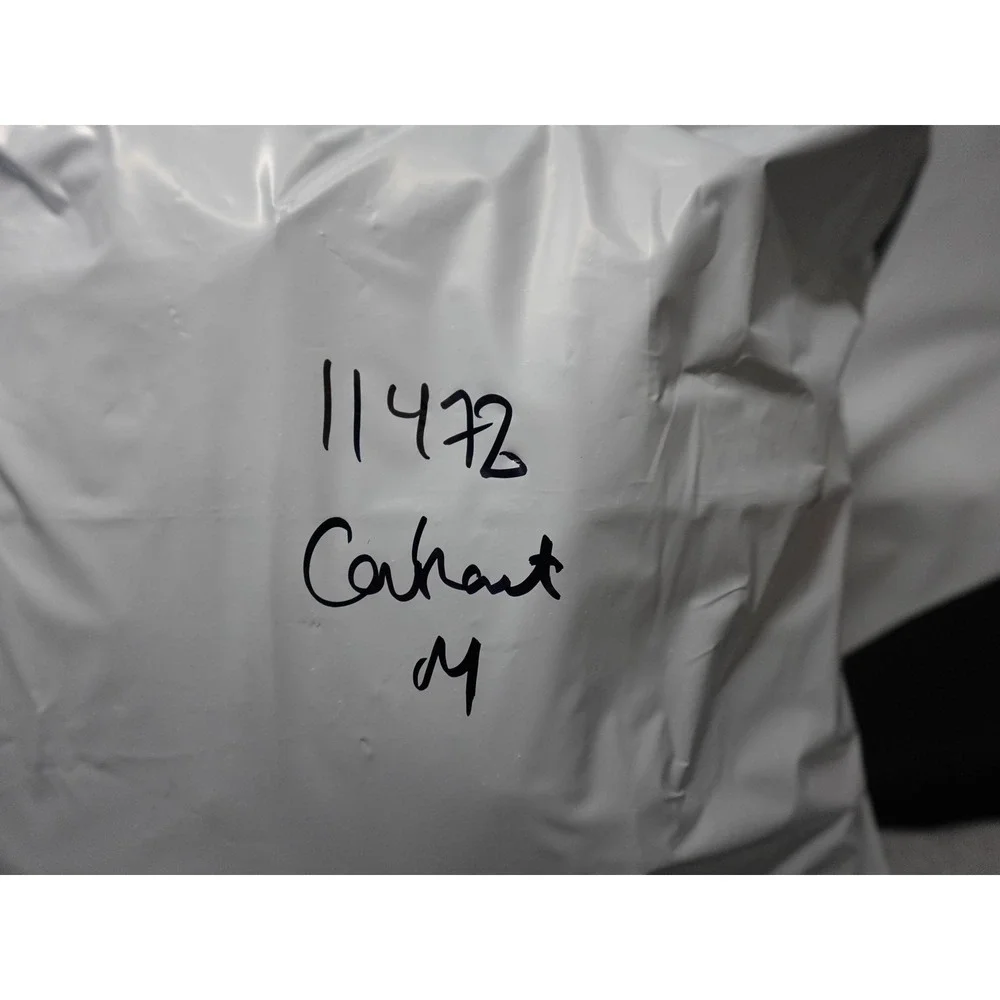 Carhartt Surrey Rain Coat Mens Medium Black Good Waterproof Heavy Duty 103508